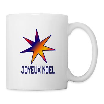STERN. WEIHNACHTEN. FROHE WEIHNACHTEN. FROHE WEIHNACHTEN - Tasse - Weiß - Rechts