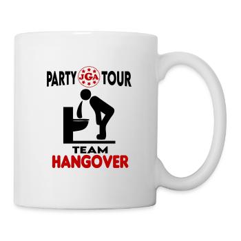 JGA Party Team Hangover Saufen Kotzen Brechen - Tasse - Weiß - Rechts