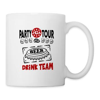 Jga Bierkorken Drink Team Bier Saufen Party Tour - Tasse - Weiß - Rechts