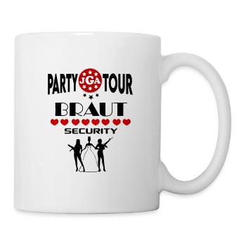 Jga Braut Security Sicherheit Security Brautpaar - Tasse - Weiß - Rechts