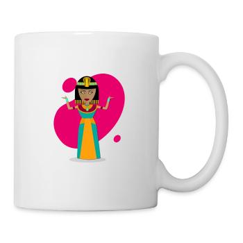 Portrait de Cléopâtre, reine d’Égypte - Mug blanc - blanc - Droite