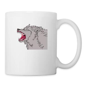 Wild wolf - Mug blanc - blanc - Droite