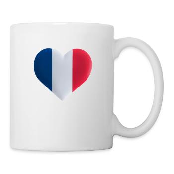 Idée cadeau France Français drapeau - Mug blanc - blanc - Droite