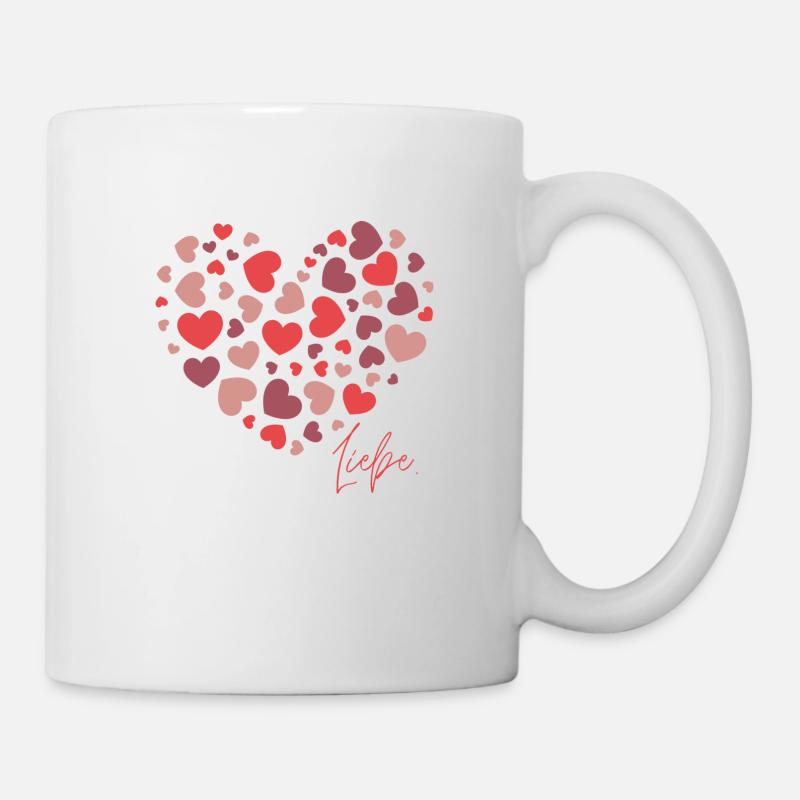 Herz aus Herzen - Tasse - Weiß