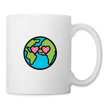 Erde - Planet - Geschenkidee - Tasse - Weiß - Rechts