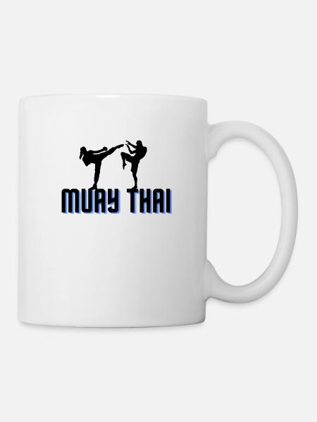 muay thai - Tasse - Weiß