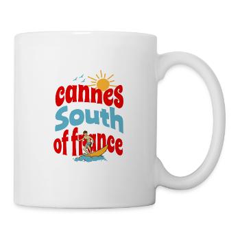 Cannes sud de la france t-shirt vacance humour - Mug blanc - blanc - Droite