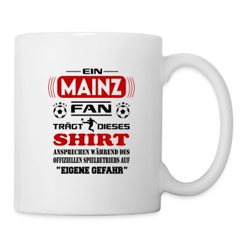 Fußball Fan Fussballverein Mainz - Tasse - Weiß - Rechts