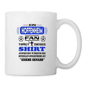 Fußball Fan Fussballverein Hoffenheim - Tasse - Weiß - Rechts