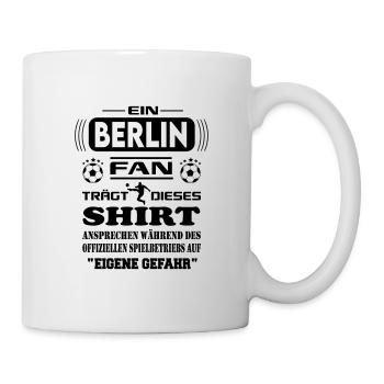 Fußball Fan Fussballverein Berlin - Tasse - Weiß - Rechts