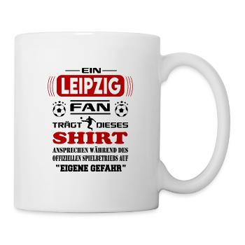 Fußball Fan Fussballverein Leipzig - Tasse - Weiß - Rechts