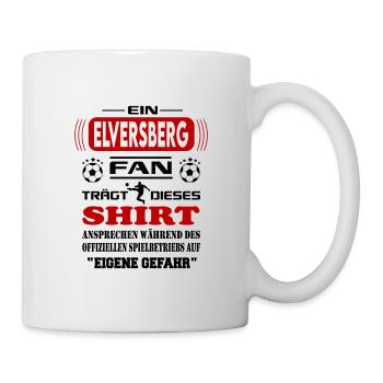 Fußball Fan Fussballverein Elversberg - Tasse - Weiß - Rechts
