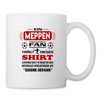 Fußball Fan Fussballverein Meppen - Tasse - Weiß - Rechts