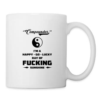 Je suis un rayon chanceux heureux de de soleil - Mug blanc - blanc - Droite