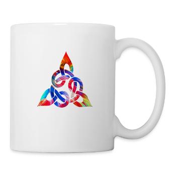 Nœud celtique coloré - Mug blanc - blanc - Droite