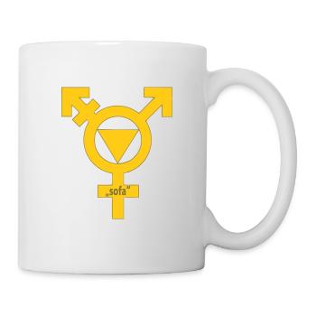 LGBTQ, PRIDE, sofa, art, style, fashion, Wiltsch - Tasse - Weiß - Rechts