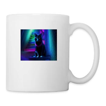 Psy cat - Tasse - Weiß - Rechts
