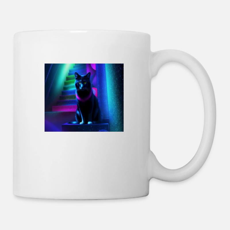 Psy cat - Tasse - Weiß