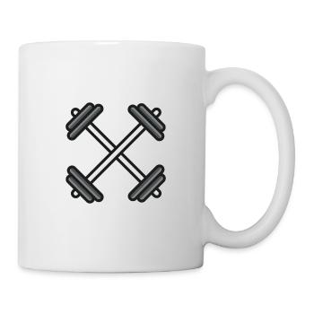 Dumbbells Athlètes Fitness - Mug blanc - blanc - Droite