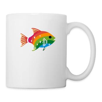 LGBTQIA+ Fisch - Tasse - Weiß - Rechts