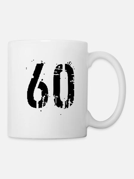 Nummer 60 - Tasse - Weiß