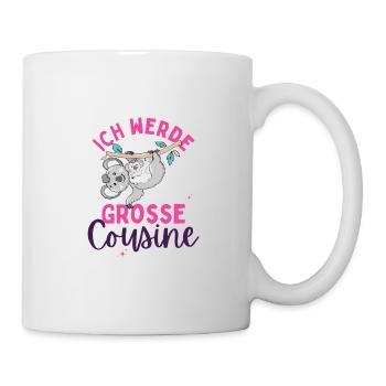 Ich werde Große Cousine 2024 Loading Koala Herz - Tasse - Weiß - Rechts