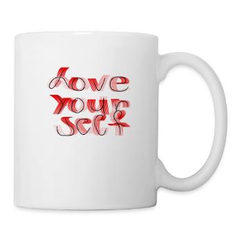 Love yourself - Tasse - Weiß - Rechts
