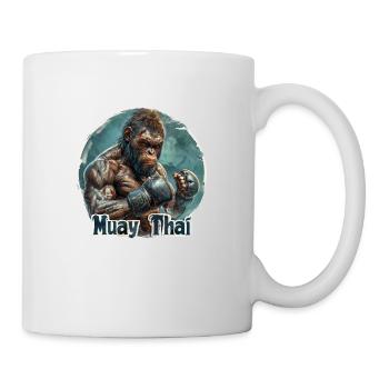 Muay Thai Exklusiv: unique Großstadt-Chic - Tasse - Weiß - Rechts