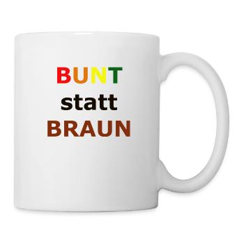 COLORFUL instead of BROWN - Mug - white - Right
