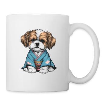 Shih Tzu In Kimono - Mug - white - Right