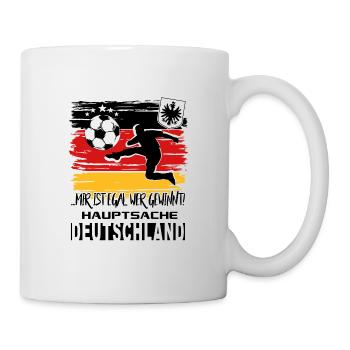 Fußball Deutschland Fussball Fan - Tasse - Weiß - Rechts