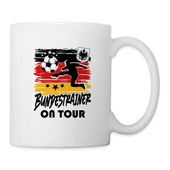 Fußball Deutschland Fussball Fan Bundestrainer - Tasse - Weiß - Rechts