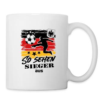 Fußball Deutschland Fussball So sehen Sieger aus - Tasse - Weiß - Rechts