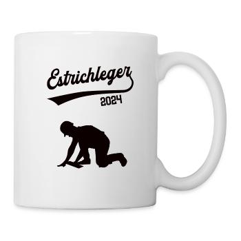 Estrichleger 2024 Beruf Meister Bodenleger Chef - Tasse - Weiß - Rechts