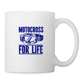 Motorrad Motocross Bike Racing Motorsport - Tasse - Weiß - Rechts