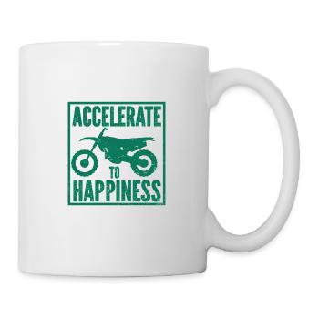 Motorrad Motocross Bike Racing Motorsport - Tasse - Weiß - Rechts