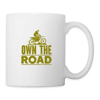 Motorrad Motocross Bike Racing Motorsport - Tasse - Weiß - Rechts