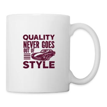 Oldtimer Auto-Veteran Autoklassiker Freiheit USA - Tasse - Weiß - Rechts