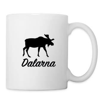 Dalarna Moose Sweden Region Län Silhouette - Mug - white - Right