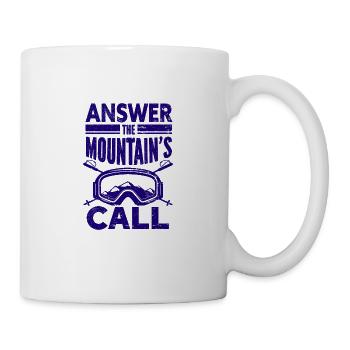 Skiing Snowboard Mountains Holiday Snow Freestyle - Mug - white - Right