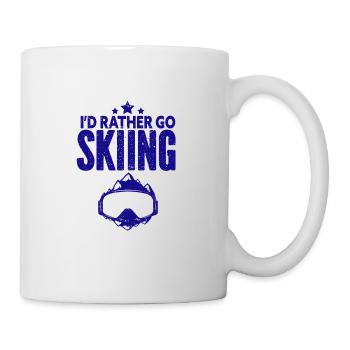 Skiing Snowboard Mountains Holiday Snow Freestyle - Mug - white - Right