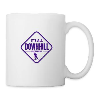 Skiing Snowboard Mountains Holiday Snow Freestyle - Mug - white - Right