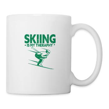 Skiing Snowboard Mountains Holiday Snow Freestyle - Mug - white - Right