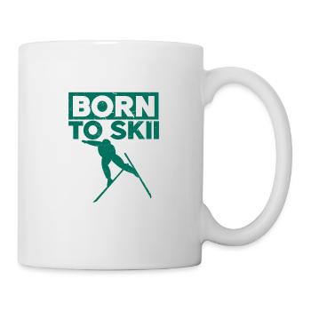 Skiing Snowboard Mountains Holiday Snow Freestyle - Mug - white - Right