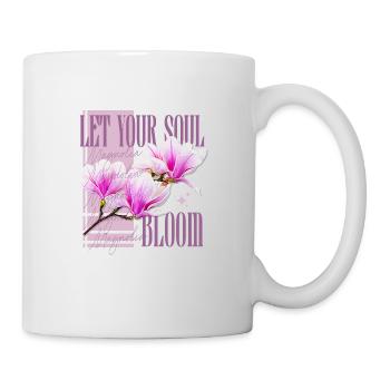 Laisser l’âme s’épanouir - magnolia magnolias - Mug blanc - blanc - Droite