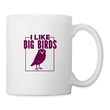 Vogel - Fliegen - Naturschutz Tierfreund - Zoo - Tasse - Weiß - Rechts