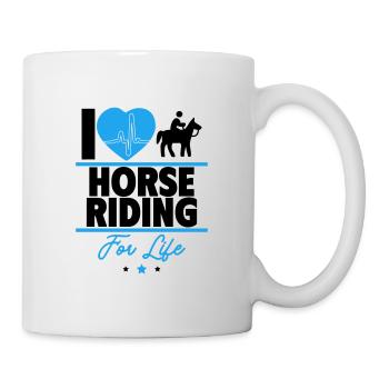 J’adore rouler – toute ma vie - Mug blanc - blanc - Droite