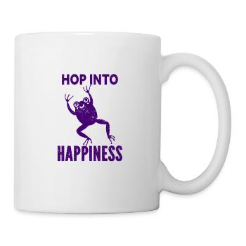 Frosch - Amphibie Tier - Tasse - Weiß - Rechts