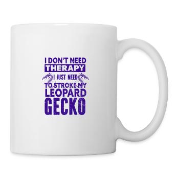 Gecko - Amphibie Tier - Tasse - Weiß - Rechts