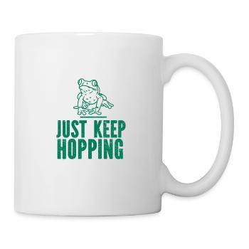 Frosch - Amphibie Tier - Tasse - Weiß - Rechts